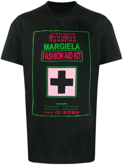 Maison Margiela Martin Margiela Fashion Aid Kit Print T-shirt In Black