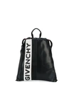 Givenchy Leather-mesh Drawstring Bag In Black