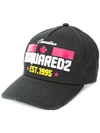 Dsquared2 Logo-embroidered Cap In Black