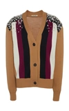 Miu Miu Embellished Cardigan In Multi