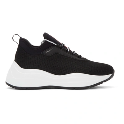 Prada Updated Xy Lace-up Sneaker In F0967 Black