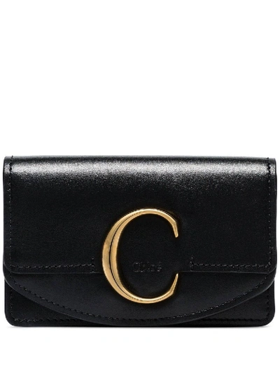 Chloé Black Leather C Wallet
