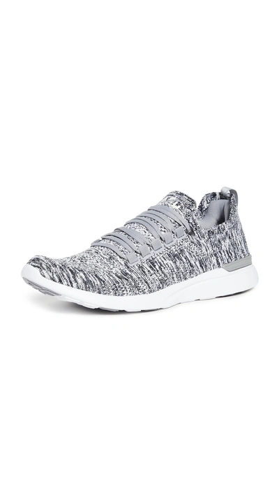 Apl Athletic Propulsion Labs Techloom Breeze Grey Knitted Trainers