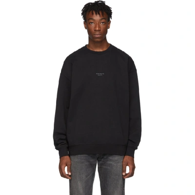 Acne Studios Femke Logo print Cotton Sweatshirt In Black ModeSens