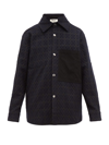 Acne Studios Osman Checked Twill Overshirt In Relaxed Overshirt