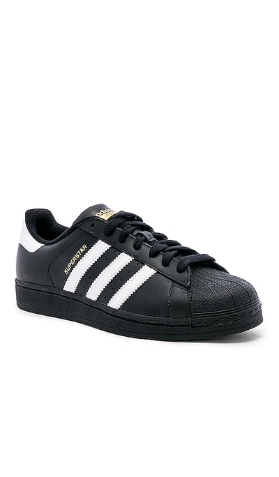 Adidas Originals Superstar Foundation In Black & White & Black