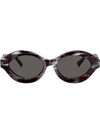 Alain Mikli Contrast Print Sunglasses In Grey-black