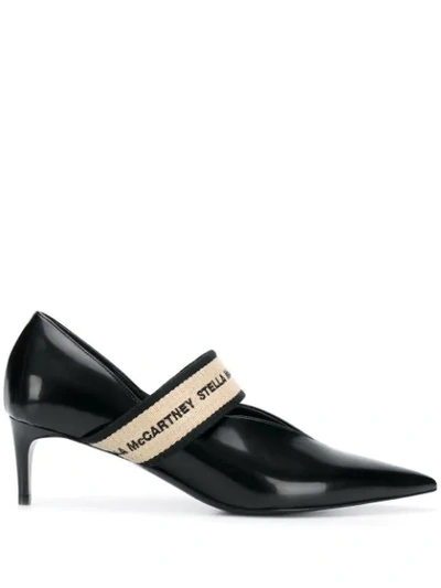 Stella Mccartney Strap Detail Pumps In Black