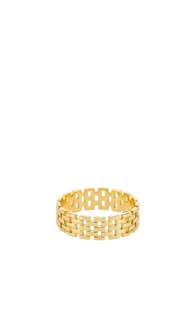 Shashi Linked Band Ring In Gold