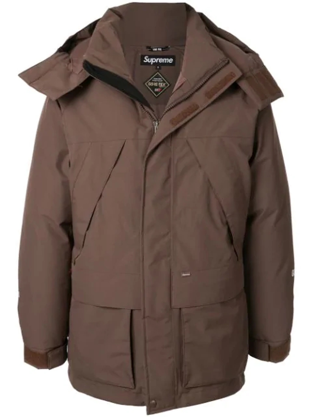 Supreme Gore Tex 700 Fill Down Fw 18 Coat In Brown | ModeSens