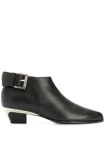 N°21 Leather Ankle Boots In Black