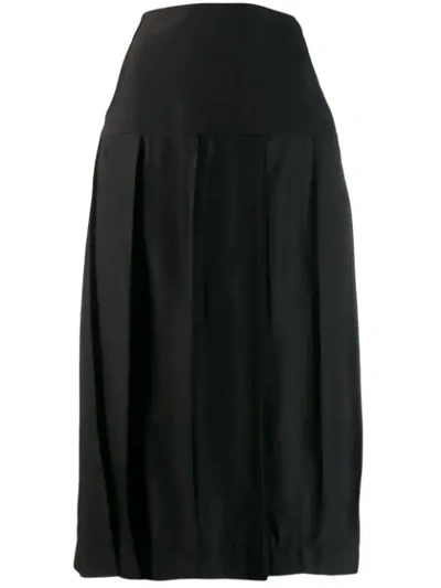 Jil Sander Luisa Pleated Skirt In Black