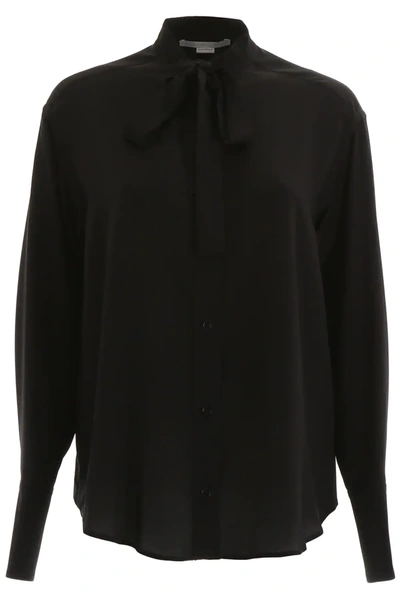 Stella Mccartney Bow Shirt In Black