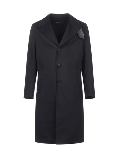 Neil Barrett Tailored Wool And Cashmere Coat In Black