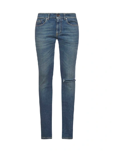 Saint Laurent Jeans In Deep Vintage Blue