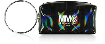 Mm6 Maison Margiela Mm6 Maison Martin Margiela Black Patent Clutch W/metal Handle