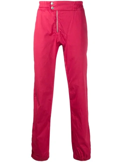 Pre-owned Jean Paul Gaultier 1990's Elasticated Slim Trousers In Red