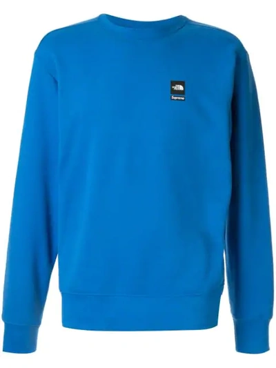 Supreme X The North Face Sweatshirt In Blue