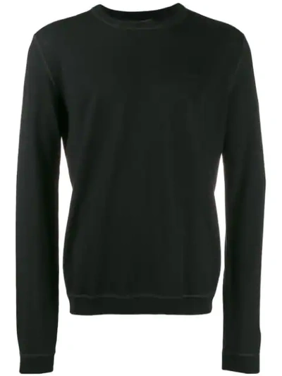 Prada Classic Crewneck Sweater In Black