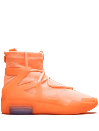 Nike Air Fear Of God 1 Sneakers In Orange