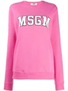 Msgm Varsity Logo Sweatshirt In 14