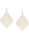 Saskia Diez Mesh Earrings In Gold