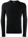 Giorgio Armani Knitted Sweatshirt In Grey