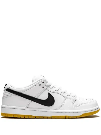 Nike Sb Dunk Low Pro Trainers In White