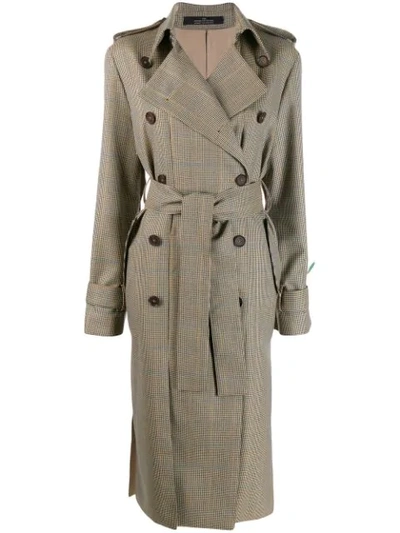 Rokh Classic Trench Coat In Neutrals