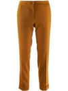 Etro Cropped Slim-fit Trousers In 150 Ruggine