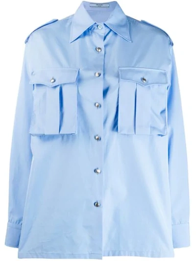 Prada Chest Pockets Shirt - Blue