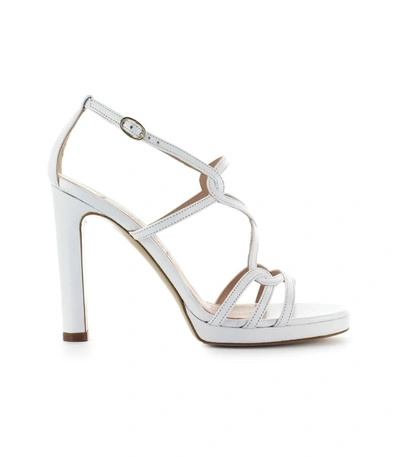 Roberto Festa Clinique White Nappa Leather Sandal