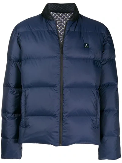 Fendi Reversible Bomber Jacket In Blue