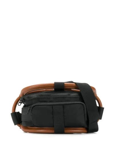 Y/project Fabric Mix Belt Bag In Black