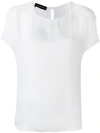 Emporio Armani Lightweight Silk Blouse In White