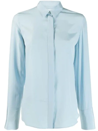 Jil Sander Francesca Button Up Shirt In Blue