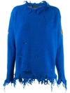 Etro Distressed Sweatshirt In Blue