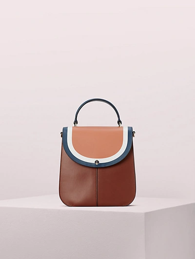Kate Spade Andi Stripe Medium Convertible Backpack - Brown In Tawny Multi