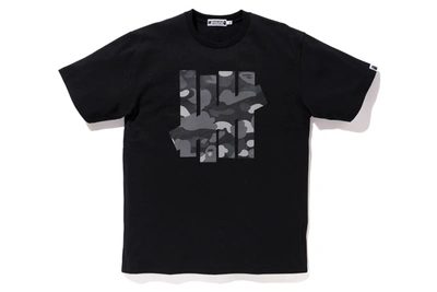 Pre-owned Bape  X Undefeated 5 Strikes Tee Black