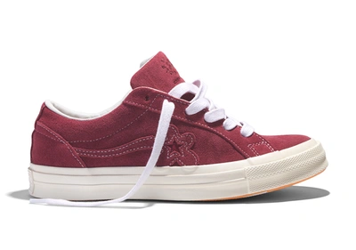 Pre-owned Converse One Star Ox Tyler The Creator Golf Le Fleur Mono Red In Rhubarb/white