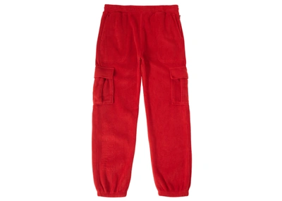 Pre-owned Supreme  Polartec Cargo Pant Red