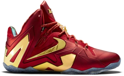 Pre-owned Nike Lebron 11 Elite Se Metallic Gold In University Red/metallic  Gold | ModeSens