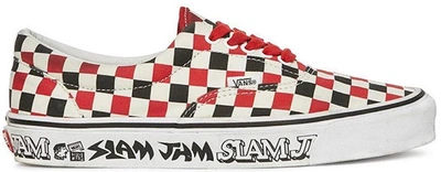 Pre-owned Vans  Era Slam Jam In White/black-red
