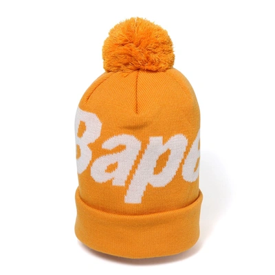 Pre-owned Bape  Knit Cap Yellow