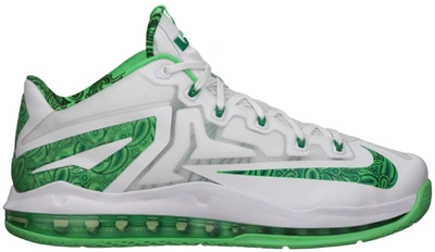 Pre-owned Nike  Lebron 11 Low Easter In White/green Metallic
