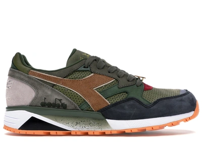 Pre-owned Diadora  N9002 24 Kilates X Mita X Mighty Crown Respect Over Hate In Avocado Green