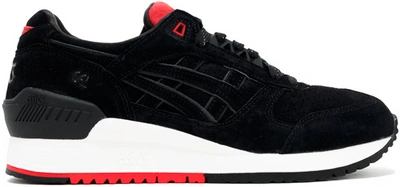Pre-owned Asics Gel-respector Concepts Black Widow In Black/red-white