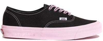 Pre-owned Vans  Authentic Anti Social Social Club Get Weird Black In Black/pink