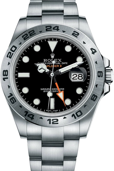 Pre-owned Rolex  Explorer Ii 216570 In Stainless Steel