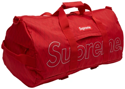 Pre-owned Supreme Duffle Bag (fw18) Red